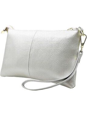 〽️Women's Black Leather Zipper Wristlet Wallet Phone Bags Wallet Clutch Purses